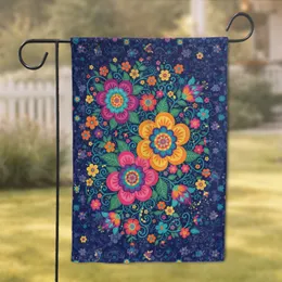 Bohemian Floral Tapestry Multi-Petaled Flowers - Home Decor Gift Garden Flag