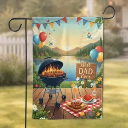 Lakeside Father's Day Picnic Grill Best Dad Ever Sign - Father's Day Gift Garden Flag