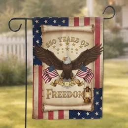Bald Eagle American Flag 250 Year Freedom - Patriotic Commemorative Gift Garden Flag