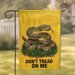 Rattlesnake DONT TREAD ON ME - Independence Day Gift for Veterans Garden Flag