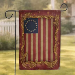 Betsy Ross Flag Golden Eagle - Independence Day Gift for Veterans Garden Flag