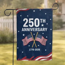 250th Anniversary American Flags - US History Celebration Gift for Veterans Garden Flag