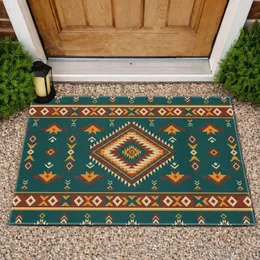 Southwestern Navajo Tribal Diamond Zigzag Arrow Weaving - Home Decor Gift Doormat