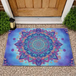 Bohemian Mandala Blossom Paisley Floral Stardust Glow - Boho Lifestyle Home Decor Gift Doormat
