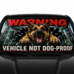 German Shepherd Character Foldable Storage - Road Trip Travel Essentials for Dog Lover Car Sunshade