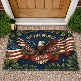 Bald Eagle American Flag 250 Year Commemorative Patriotic Celebration Gift for Veterans Doormat