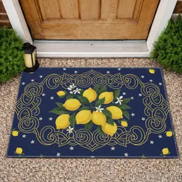 Lemon Branch Celtic Knot Navy Blue Field - Home Decor Gift Doormat