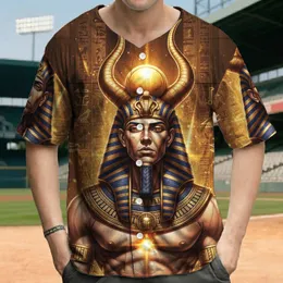 Ancient Egyptian Pharaoh Sun Disk Horned Crown - History Lover Gift for Egyptology Baseball Jersey