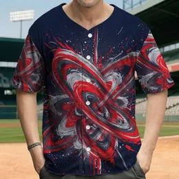 Fluid Cosmic Rings Swirls Brushstrokes Streaks Flecks Speckles - Everyday Gift Baseball Jersey