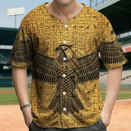 Egyptian Falcon God Horus Hieroglyphs - Ancient Egyptian Heritage Gift Baseball Jersey