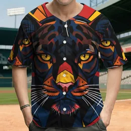 Big Cat Panther Jaguar Face Almond Eyes - Wildlife Lover Gift for Cat Lovers Baseball Jersey