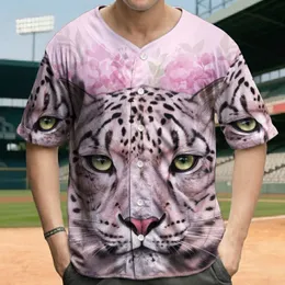 Snow Leopard Face Pink Purple Floral - Wildlife Lover Gift Baseball Jersey