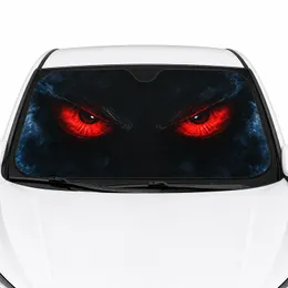 Red Eyes Animal Dog Lovers Christmas Winter Essentials - Vehicle Accessory Mom Dad Car Sunshade