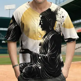 Contemplative Buddha Golden Sun Disc Flying Bird - Yoga Lover Meditation Lifestyle Baseball Jersey