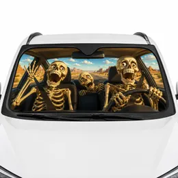 Universal Skull Front Window Suction Cups - Commute Accessory Car Interior Upgrade Car Sunshade
