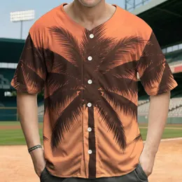 Palm Trees Silhouette Tropical Sunset - Beach Lifestyle Gift for Travel Lovers Baseball Jersey