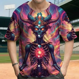 Cosmic Alien Meditative Figure - Meditation Lifestyle Gift for Spiritual Seeker Baseball Jersey