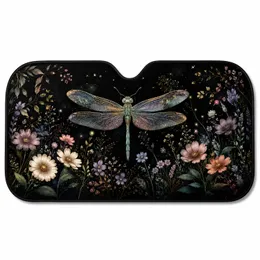 Dragonfly Floral - Car Interior Upgrade Commuter Travel Essentials Road Trip Gift Car Sunshade