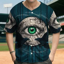 Emerald All-Seeing Eye Winged Raven Distressed Full Moon - Wildlife Lover Gift Baseball Jersey