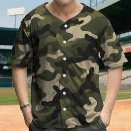 Military Camouflage Blotches Splotches - Everyday Wear Gift for Military Families Baseball Jersey