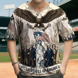 Bald Eagle Statue of Liberty United States 250 - Independence Day Gift for Veterans Baseball Jersey