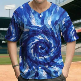 Focal Group Deep Royal Sky Blue White Movement Swirl - Casual Lifestyle Gift Baseball Jersey