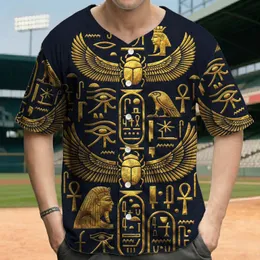 Ancient Egyptian Hieroglyphs Ankh Pharaohs - Egyptology Lover Gift Baseball Jersey