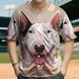 White Bull Terrier Dog Heart Hands Blurred Faces Bokeh - Thoughtful Animal Lover Gift Baseball Jersey