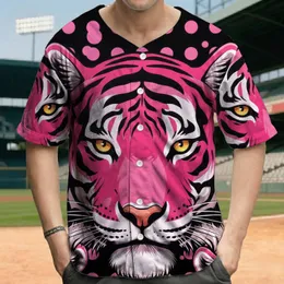 Tiger Head Polka Dots - Wildlife Lover Gift for Tiger Lover Baseball Jersey