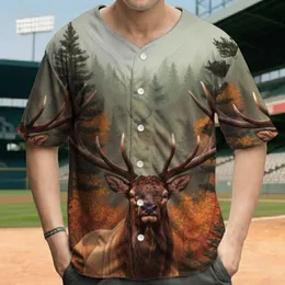 Majestic Bull Elk Wildlife Forest Autumnal Leaves - Outdoor Enthusiast Gift Baseball Jersey