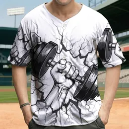 Gripping Barbell Hand Breakthrough - Workout Lifestyle Gift for Gym Lover Baseball Jersey