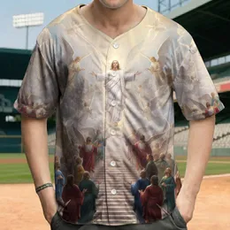 Radiant Ascending Angels Celestial Stairway Divine Light - Spiritual Gift Baseball Jersey