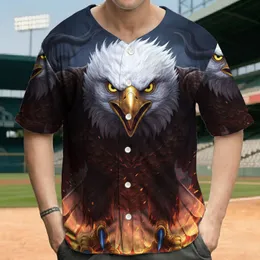 Aggressive Bald Eagle Bright Eyes Golden Beak Fiery Smoke - Wildlife Lover Gift Baseball Jersey