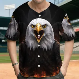 Bald Eagle Yellow Eyes Golden Talons Fiery Embers Black Background - Wildlife Lover Gift Baseball Jersey
