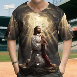 Man Kneeling Prayer Divine Light Rugged Rock - Faithful Living Gift for Believers Baseball Jersey