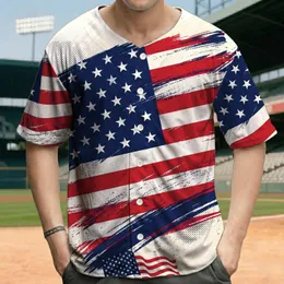 Distressed American Flag 1776 - Independence Day Gift for Veterans Baseball Jersey