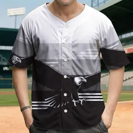 Black Eagle Wings Spread Athletic Accent - Wildlife Lover Gift Baseball Jersey