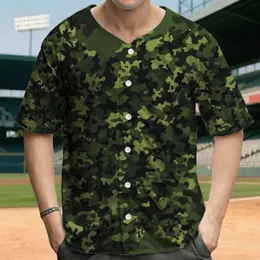 Organic Military Camouflage - Outdoor Lifestyle Everyday Wear Baseball Jersey