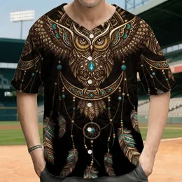 Owl Dreamcatcher Teal Feathers Crescent - Boho Lifestyle Gift for Wildlife Lovers Baseball Jersey