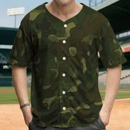 Complex Interlocking Stippled Organic Camouflage - Outdoor Lifestyle Baseball Jersey