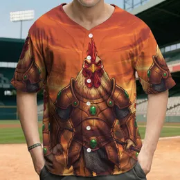 Rooster Warriors Bronze Armor Fiery Sunset - Adventure Seeker Gift Baseball Jersey