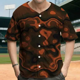 Bold Fluid Dynamic Organic Camouflage Contours - Everyday Casual Lifestyle Gifting Baseball Jersey