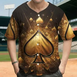 Polished Metallic Spade Symbol Geometric Wireframe - Luxury Lifestyle Gift for Card Player Baseball Jersey