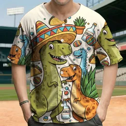Sombrero T-Rex Agave Dinosaur Tacos - Dinosaur Lover Gift Baseball Jersey