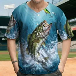 Largemouth Bass Jumping Lure Underwater Coral - Fishing Lover Gift for Anglers Baseball Jersey