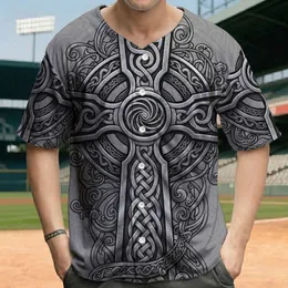 Ancient Celtic Cross Interwoven Knotwork Symbolism - Cultural Heritage Gift Baseball Jersey