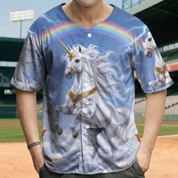 Leaping Unicorn Phoenix Lightning Twilight Sky - Fantasy Lover Adventure Seeker Baseball Jersey