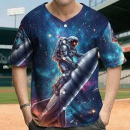 Cosmic Astronaut Rocket - Space Exploration Gift for Adventure Lovers Baseball Jersey