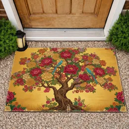 Ancient Tree Wildflower Birds - Home Decor Gift for Garden Lover Doormat