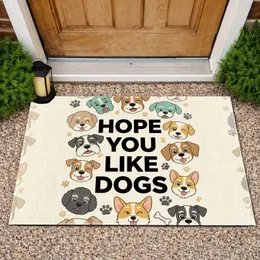 Hope You Like Dogs Canine Faces Collage - Dog Lover Home Decor Gift Doormat